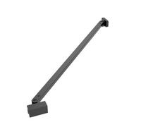 GoodHome Ledava Black Wall-Mounted Support Bar (L)70Cm