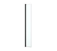 GoodHome Ledava Framed Black Clear Pivot Walk-In Front Return Panel (H)195Cm (W)30Cm