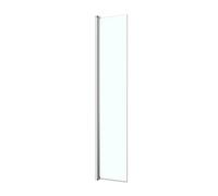 GoodHome Ledava Framed Chrome Clear Pivot Walk-In Front Return Panel (H)195Cm (W)40Cm