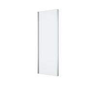 GoodHome Ledava Framed Chrome Effect Clear No Design Fixed Corner Side 0 Panel Side Panel (H)195Cm (W)70Cm