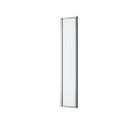 GoodHome Ledava Framed Chrome Effect Clear No Design Fixed Side 0 Panel Shower Panel (H)195Cm (W)40Cm