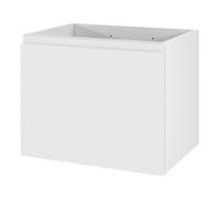 GoodHome Levanna Compact Matt White Single Wall-Mounted Bathroom Cabinet (H) 480mm (W) 600mm