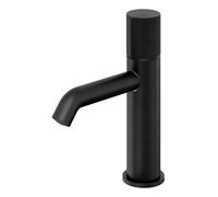 GoodHome Levanna Medium Matt Black Round Basin Mixer Tap