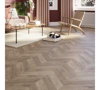 GoodHome Leyton Grey Chevron Wood Effect Laminate Flooring, 1.72M²