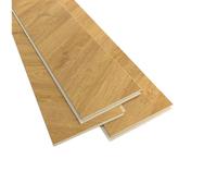 GoodHome Leyton Honey Herringbone Oak Effect Laminate Flooring Sample
