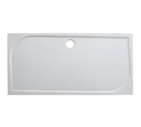 GoodHome Limski Gloss White Rectangular Centre Drain Shower Tray (L)1700mm (W)700mm (H) 28mm