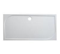 GoodHome Limski Gloss White Rectangular Shower Tray (L)1600mm (W)800mm (H) 28mm