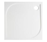 GoodHome Limski Gloss White Square Shower Tray (L)900mm (W)900mm (H) 28mm