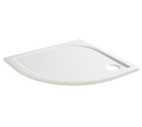 GoodHome Limski White Quadrant Left-Hand Drainer Shower Tray (L)800mm (W)800mm (H) 27mm