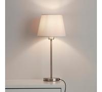 GoodHome Lokombi Cream Fabric Dyed Conical Light Shade (D)20Cm