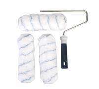 GoodHome Long Pile Fixed Roller Frame & Sleeve For All Paints, (L)230mm, 4 Piece Pack