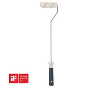 GoodHome Long Reach Medium Pile Fixed Roller Frame & Sleeve For All Paints, (L)100mm, 1 Piece Set
