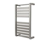 GoodHome Loreto Grey 1174Btu Vertical Towel Radiator (W)400mm X (H)700mm