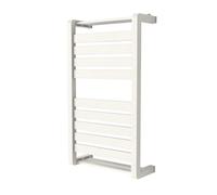 GoodHome Loreto White 1174Btu Vertical Towel Radiator (W)400mm X (H)700mm
