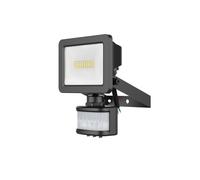 GoodHome Lucan Black Mains-Powered Cool White Outdoor Led Pir Floodlight 1150Lm