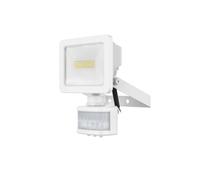 GoodHome Lucan White Mains-Powered Cool White Outdoor Led Pir Floodlight 1150Lm
