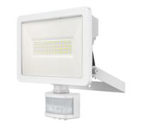 GoodHome Lucan White Mains-Powered Cool White Outdoor Led Pir Floodlight 3600Lm