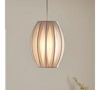 GoodHome Lufira White Oval Light Shade (D)20Cm