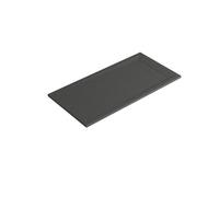 GoodHome Luiro Matt Black Rectangular Reversible Drainer Shower Tray (L)1600mm (W)800mm (H) 38mm