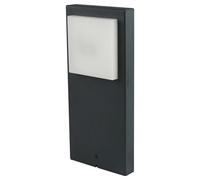 GoodHome Lutak Contemporary Dark Grey Mains-Powered 1 Lamp Integrated Led Outdoor Post Light (H)400mm