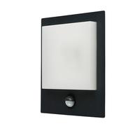 GoodHome Lutak Fixed Matt Dark Grey Integrated Led Pir With Motion Sensor Outdoor Contemporary Wall Light