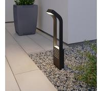 GoodHome Majorca Contemporary Black Mains-Powered 1 Lamp Integrated Led Outdoor Post Light (H)700mm