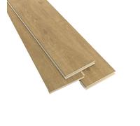 GoodHome Maldon Xl Wide Dark Natural Oak Effect Embossed Laminate Flooring Sample
