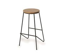 GoodHome Maloux Black Bar Stool