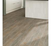 GoodHome Mambo Brown & Blue Distressed Wood Effect Synchronised Click Vinyl Planks, 2.17M²