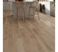 GoodHome Mambo Distressed Brown Rustic Wood Effect Synchronised Click Vinyl Planks, 2.17M²