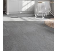 GoodHome Mambo Grey Granite Concrete Effect Textured Click Vinyl Tile, 2.23M²