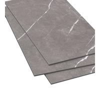 GoodHome Mambo Grey Natural Marble Effect Textured Click Vinyl Tile Sample