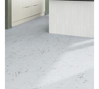 GoodHome Mambo White Natural Marble Effect Textured Click Vinyl Tile, 1.92M²