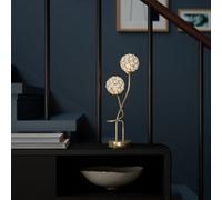 GoodHome Mantus Brushed Matt Gold Effect Halogen Table Lamp