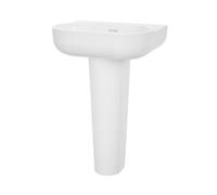 GoodHome Marvil Gloss White Basin (H)85Cm (W)55Cm