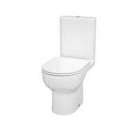 GoodHome Marvil White Vortex Rimless Slim Round Toilet Set With Soft Close Seat & Close Coupled Cistern