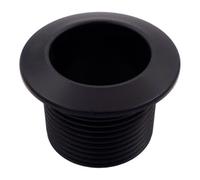 GoodHome Matt Black Plastic Basin Overflow Trim