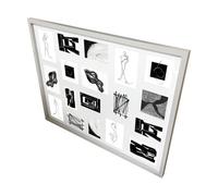 GoodHome Matt Grey Pine Effect Plain Multi Picture Frame (H)85.6Cm X (W)65.6Cm