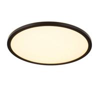 GoodHome Matt Plastic Black Led Ceiling Light