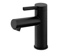 GoodHome Maza Medium Matt Black Round Basin Mixer Tap