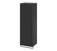 GoodHome Maza Slimline Matt Black Single Bathroom Column Cabinet (H)115Cm (W)36Cm