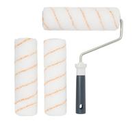 GoodHome Medium Pile Fixed Roller Frame & Sleeve, (L)230mm, 4 Piece Pack