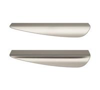 GoodHome Mehaban Satin Nickel Effect Any Room Furniture Curved Pull Handle (L)17Cm (D)18mm, Pack Of 2