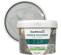 GoodHome Melville Satin Patio & Tile Paint, 2.5L Tin