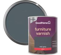GoodHome Mid Grey Gloss Multi-Surface Furniture Wood Varnish, 750Ml