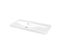 GoodHome Mila White Counter Top Basin (W)100.4Cm
