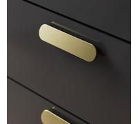 GoodHome Minzh Brass Effect Any Room Round Pull Handle (L)12.1Cm (D)16mm, Pack Of 2