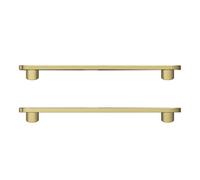 GoodHome Minzh Satin Brass Effect Any Room Furniture Round Pull Handle (L)15.3Cm (D)16mm, Pack Of 2