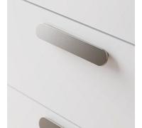 GoodHome Minzh Satin Nickel Effect Grey Any Room Round Pull Handle (L)15.3Cm (D)16mm, Pack Of 6