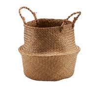 GoodHome Mixxit Belly Natural Seagrass Storage Basket (H)36Cm (W)30Cm (D)30Cm